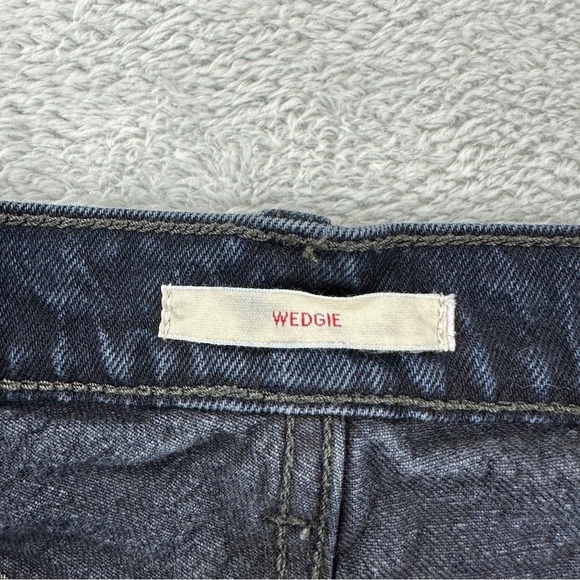 Levi's Big E Wedgie Straight Women's Jeans 35x26 Black Denim - Picture 2 of 12